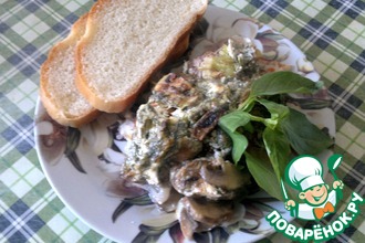 Филе сома в духовке с овощами