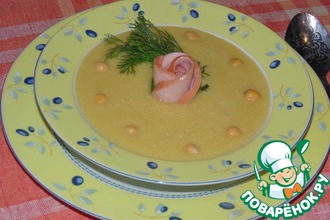 Нутовый суп с розмарином и чесноком