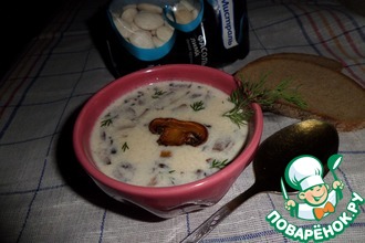 Суп с белой фасолью и грибами