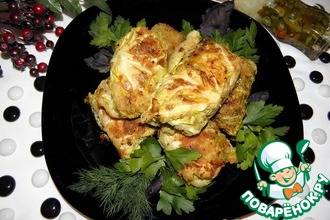 Куриные рулетики в капустной шубке