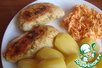 Жареная курица без масла "Секретный рецепт"