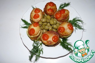 Овощные башенки