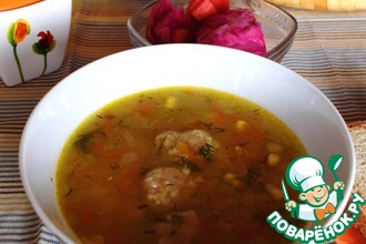 Полбяной суп с картофельными клецками