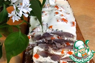 Закуска из малосольной сельди "Белоснежка"
