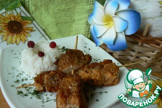 Рыбка в кляре "А-ля шашлычок"