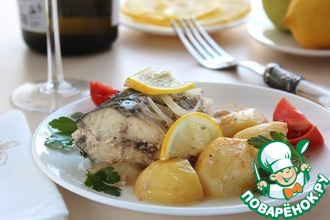 Макрель в белом вине