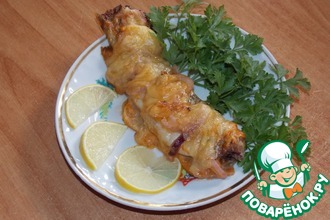 Запечённая рыба под сыром