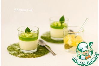 Огуречно-йогуртовое желе с соусом из лайма