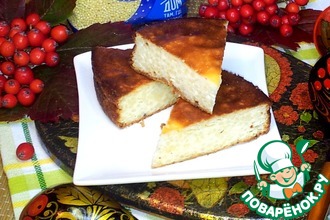 Запеканка из творога и пшена