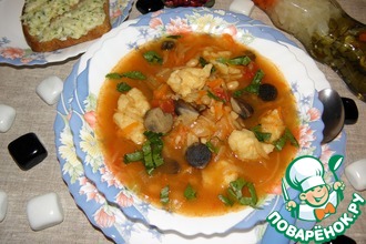 Грибной суп с клецками