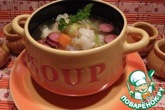 Суп с горохом и цветной капустой
