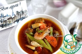 Суп с морепродуктами "Наж"