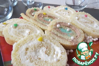 Простой рулет с кремом