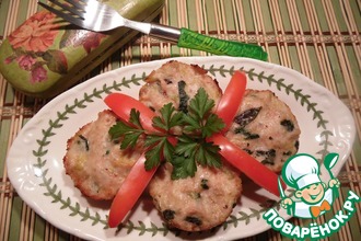 Куриные котлетки–кексики с савойской капустой