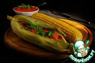 Рыба в мексиканском стиле с острой кукурузой