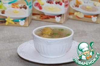 Гречневые шарики с бульоном