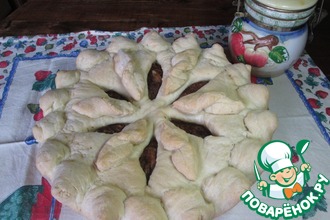 Постный пирог с капустой