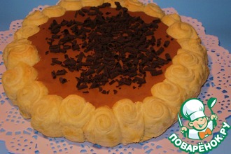 Торт "Розочки и мусс"