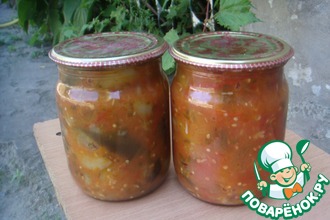 Лечо с баклажанами