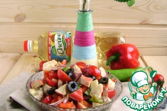 Салат с цветной капустой и овощами