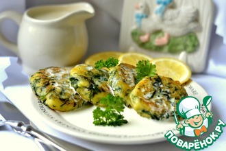 Картофельные зразы со шпинатом