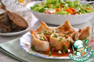 Кундюмы с капустой и грибами