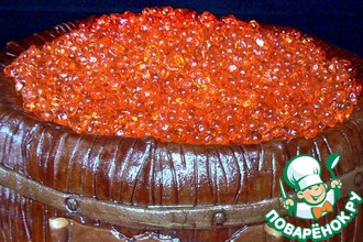 Сладкая икра из желе