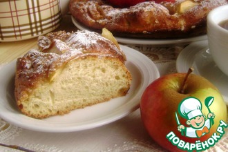 Овсяный венок с яблоками