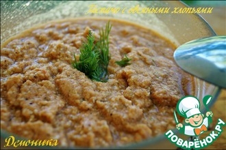 Холодный томатный суп с овсяными хлопьями