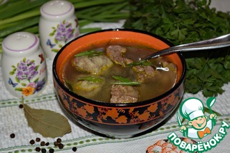 Суп с гречневыми фрикадельками