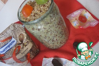 Каша в банке с конфетами
