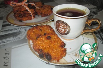 Морковное печенье с изюмом