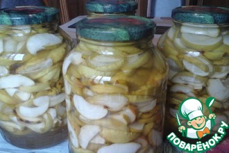 Консервированные яблоки в собственном соку