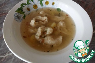 Уха с клецками