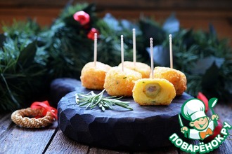 Сырные пончики с оливками