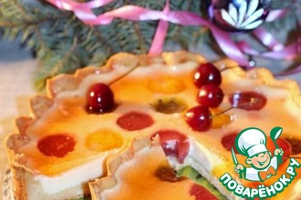 Чизкейк с сыром и разноцветным муссом