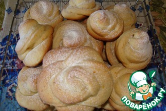 Творожно-апельсиновое печенье "Розы"