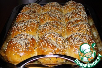 Булочки дрожжевые на сыворотке "Чесночные"