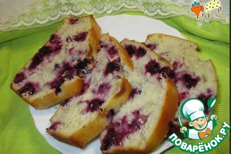 Кекс с чёрной смородиной
