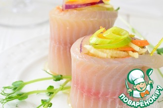 Закуска из тилапии с овощами