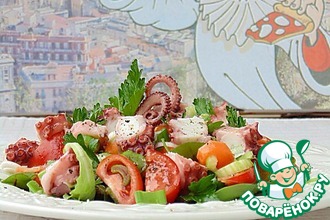 Салат с осьминогом по-сицилийски