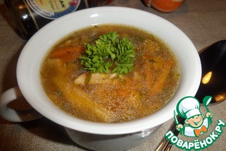 Суп с курицей и тыквой