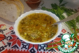 Харчо с красным вином