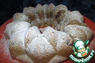 Овсяный кекс с яблоками и изюмом