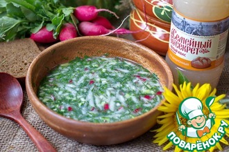 Окрошка легкая на квасе