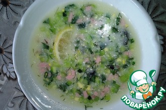 Окрошка на сыворотке