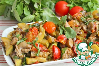 Вкуснейшая закуска с баклажаном и грибами
