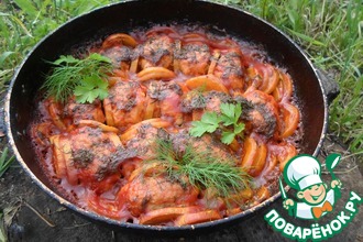 Котлеты, запеченные с кабачками