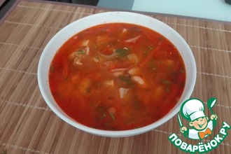 Суп фасолевый с курицей