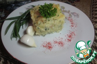 Запеченное пюре с паприкой и сметаной